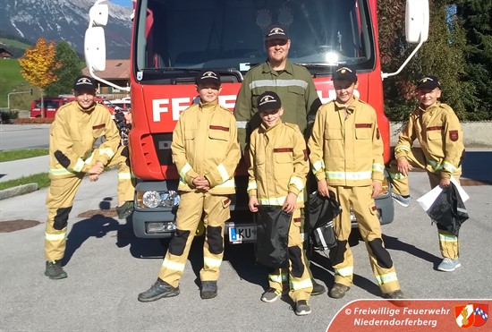Jugendfeuerwehr bei der 1. Feuerwehr Jugendolympiade in Söll - Okt. 2018